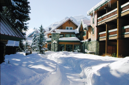 hotel in winter